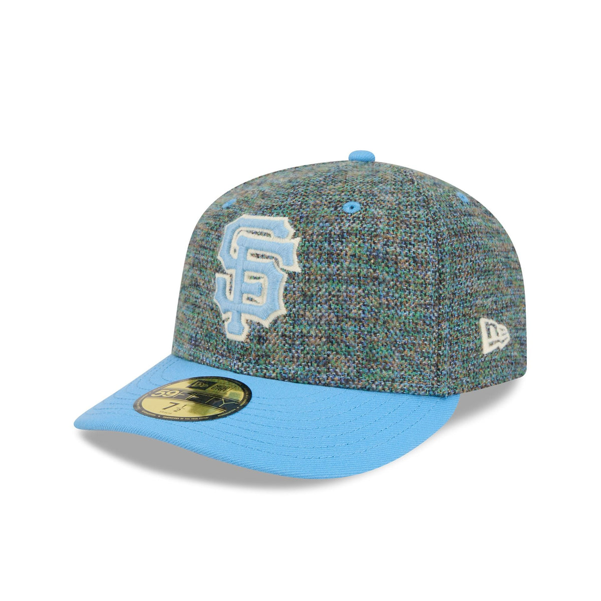 San Francisco Giants Three Looms Tweedy Cotton Radiant Blue 59FIFTY Fitted Hat