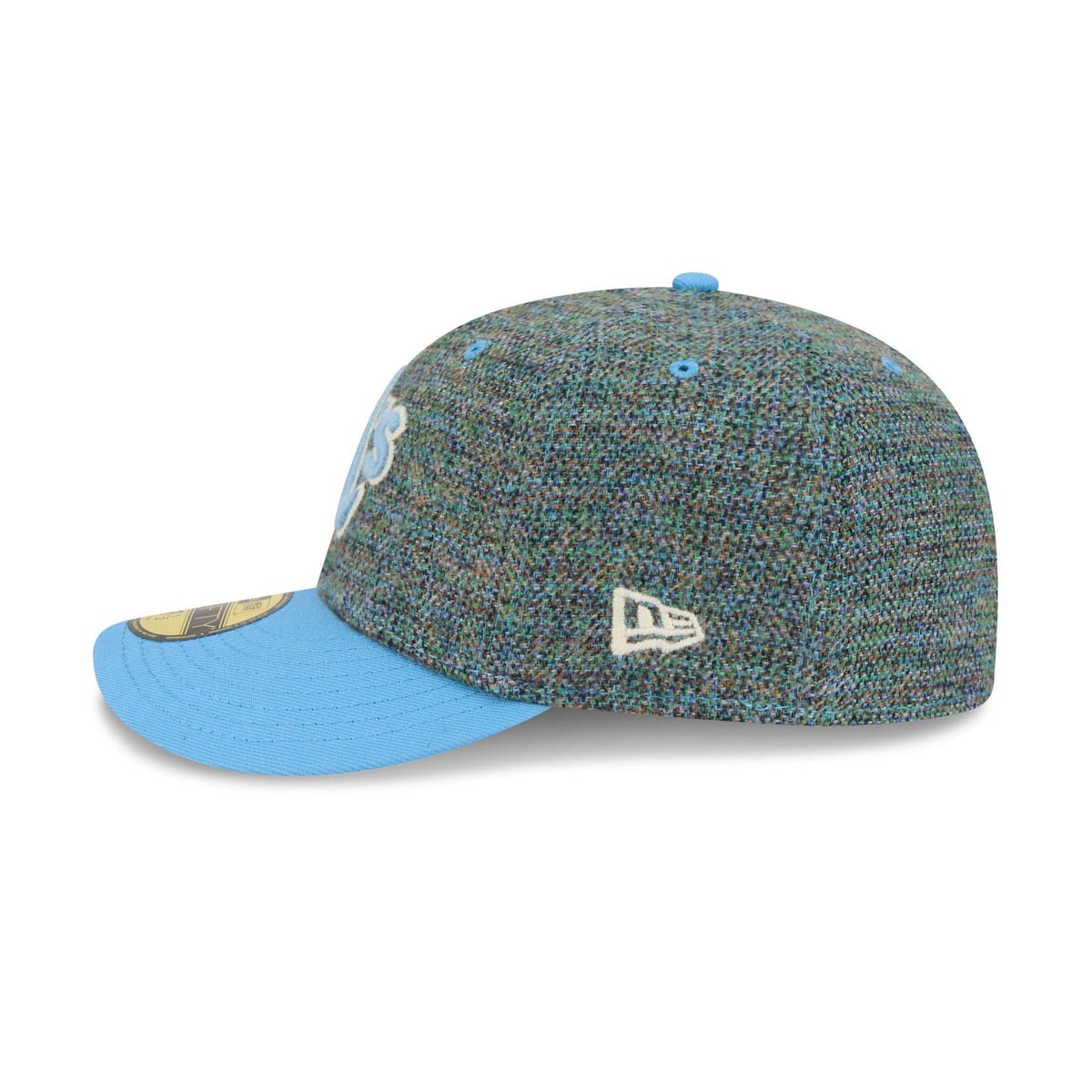Athletics Three Looms Tweedy Cotton Radiant Blue 59FIFTY Fitted Hat