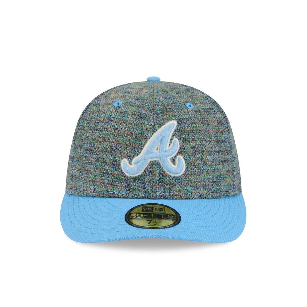 Atlanta Braves Three Looms Tweedy Cotton Radiant Blue 59FIFTY Fitted Hat