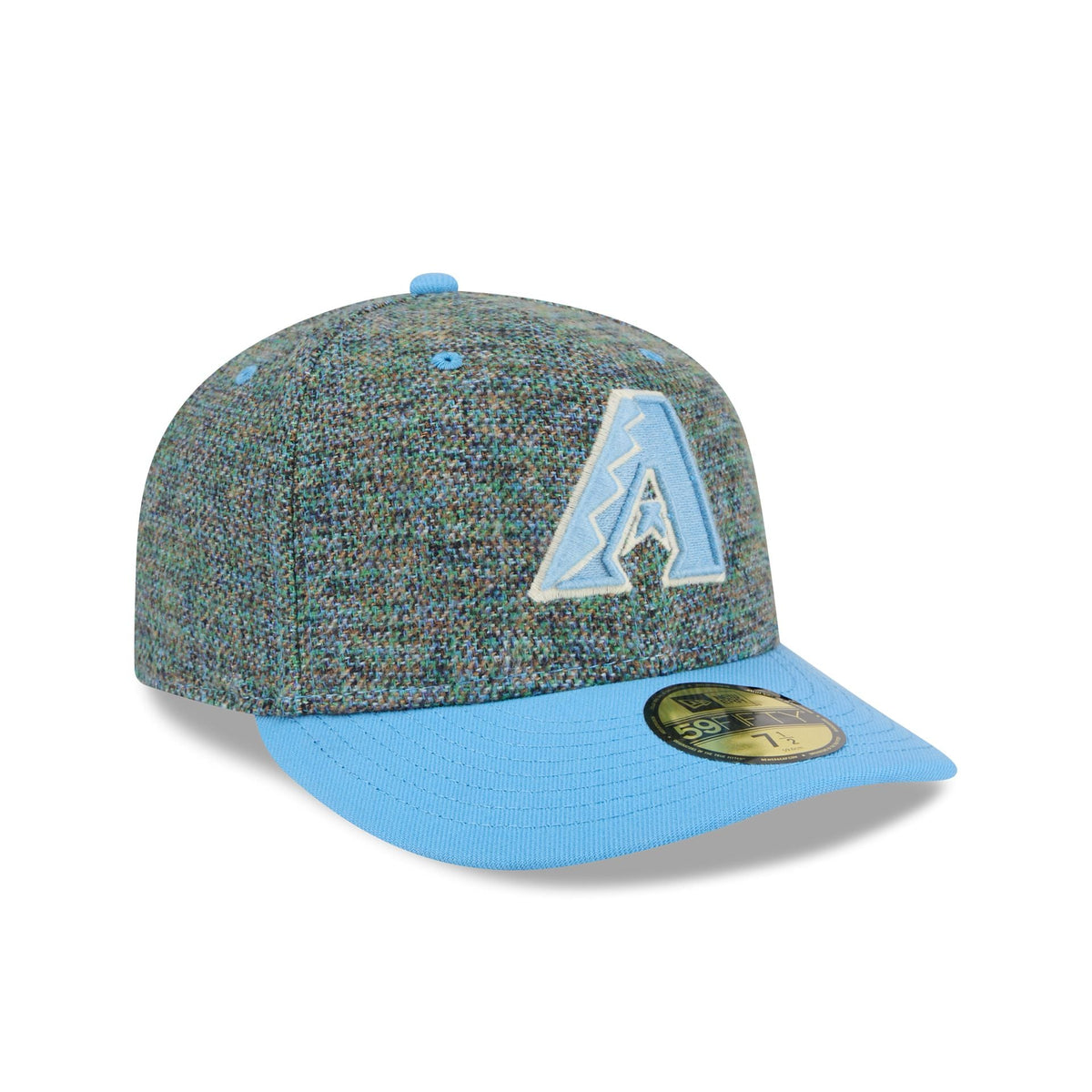 Arizona Diamondbacks Three Looms Tweedy Cotton Radiant Blue 59FIFTY Fitted Hat