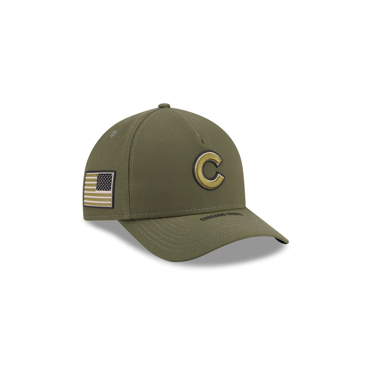 Chicago Cubs Armed Forces Day 2026 Kids 9FORTY M-Crown A-Frame Snapback Hat