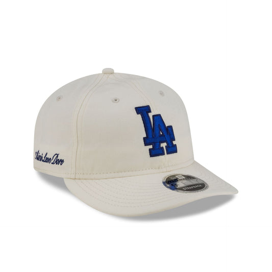 Aim¨¦ Leon Dore Los Angeles Dodgers Chrome White Retro Crown 9FIFTY Strapback Hat