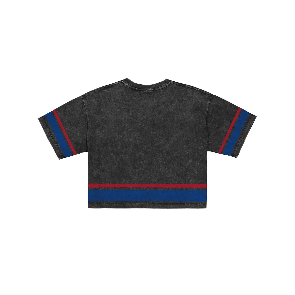 Chicago Cubs Women's Vintage Stripe Cropped T-Shirt