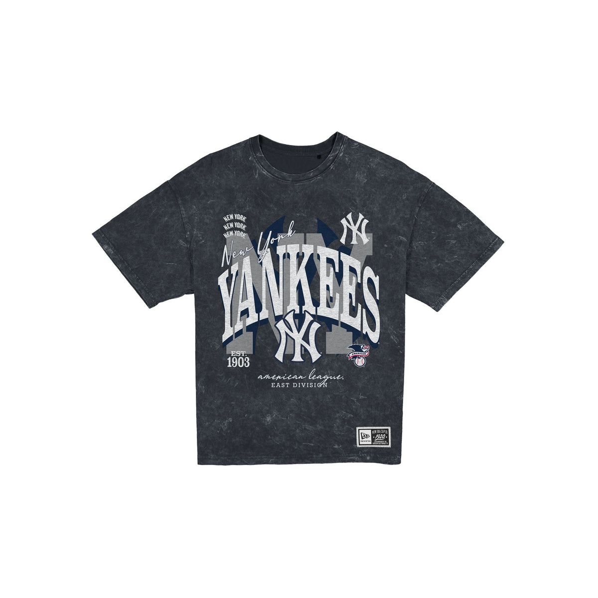 New York Yankees Women's Throwback Oversized Washed T-Shirt