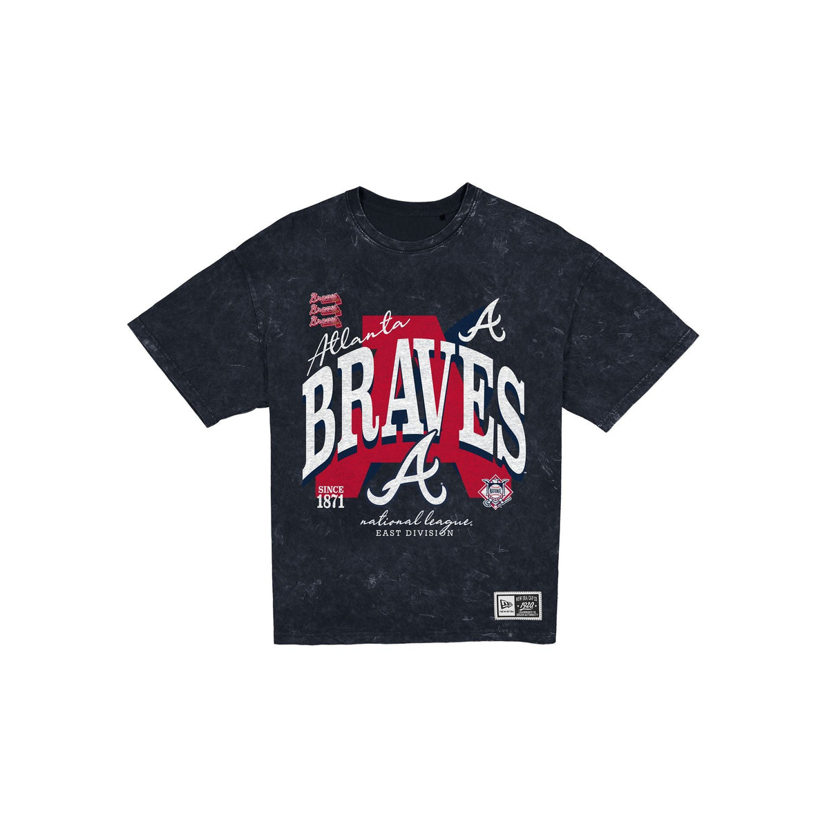 Atlanta Braves Women's Throwback Oversized Washed T-Shirt