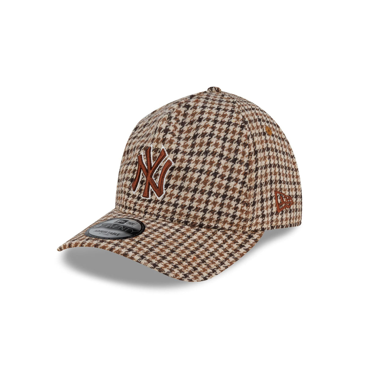 New York Yankees Camel Check 9TWENTY A-Frame Adjustable Hat