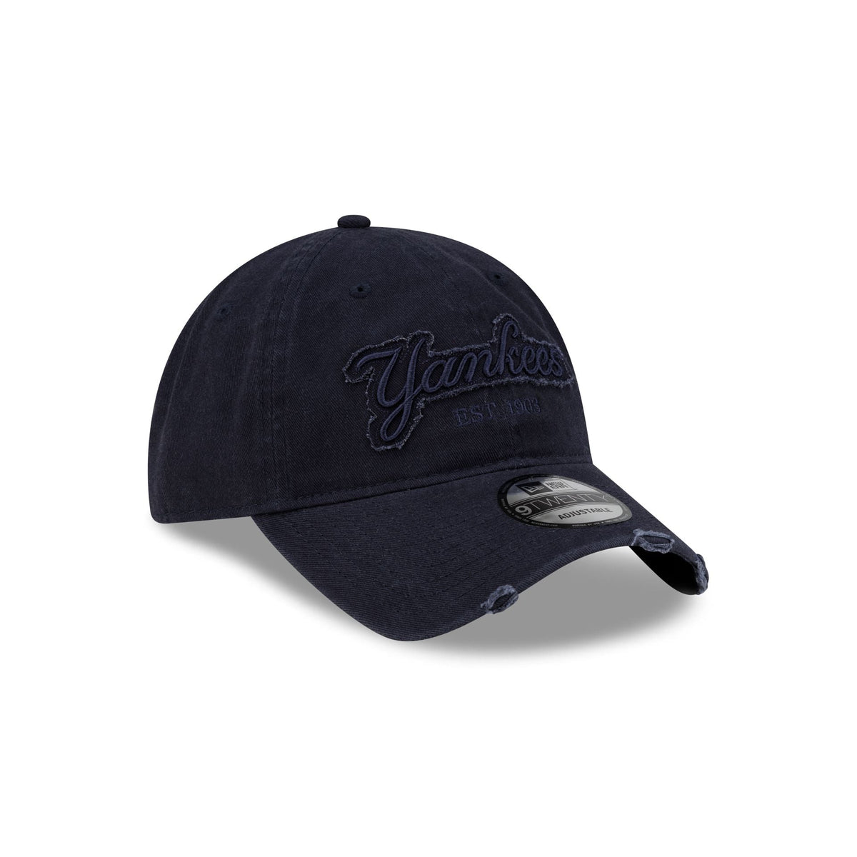 New York Yankees Distressed Wordmark 9TWENTY Adjustable Hat