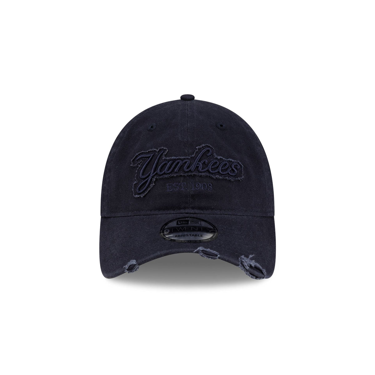New York Yankees Distressed Wordmark 9TWENTY Adjustable Hat