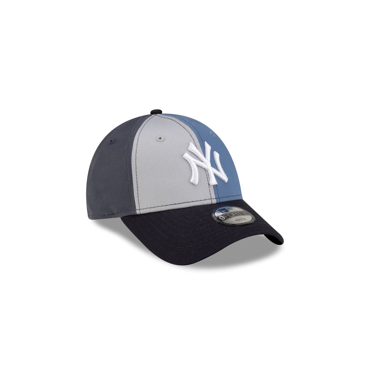 New York Yankees Kids Blue Color Block 9FORTY Adjustable Hat