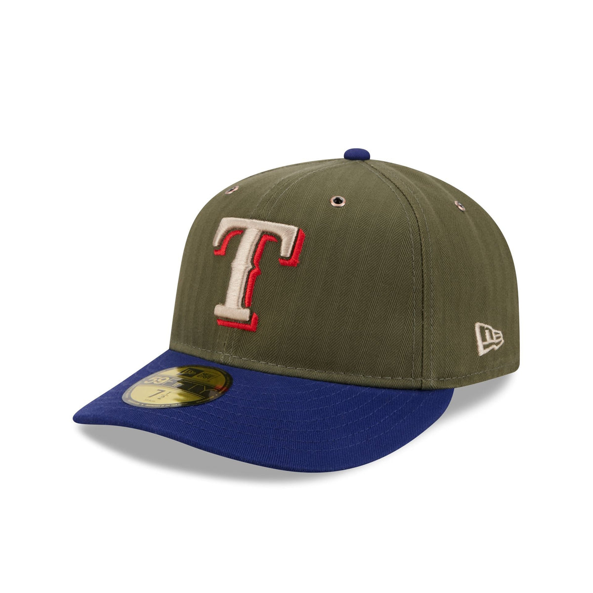 Texas Rangers Three Looms American Herringbone 59FIFTY Fitted Hat