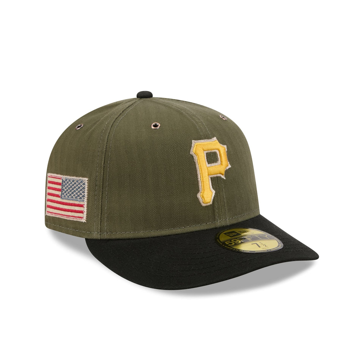 Pittsburgh Pirates Three Looms American Herringbone 59FIFTY Fitted Hat