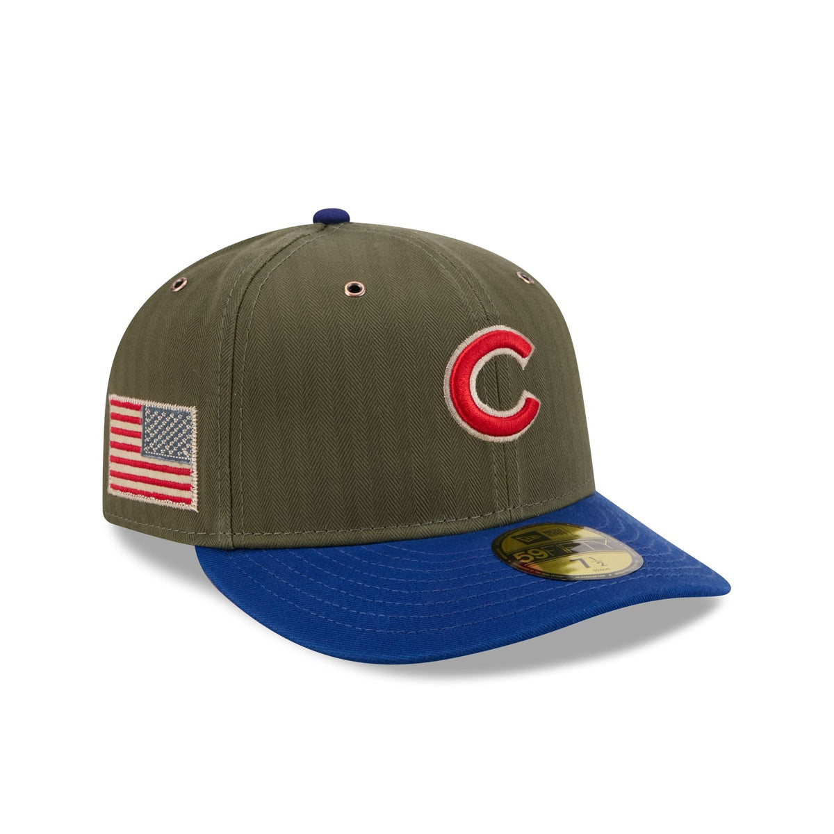 Chicago Cubs Three Looms American Herringbone 59FIFTY Fitted Hat
