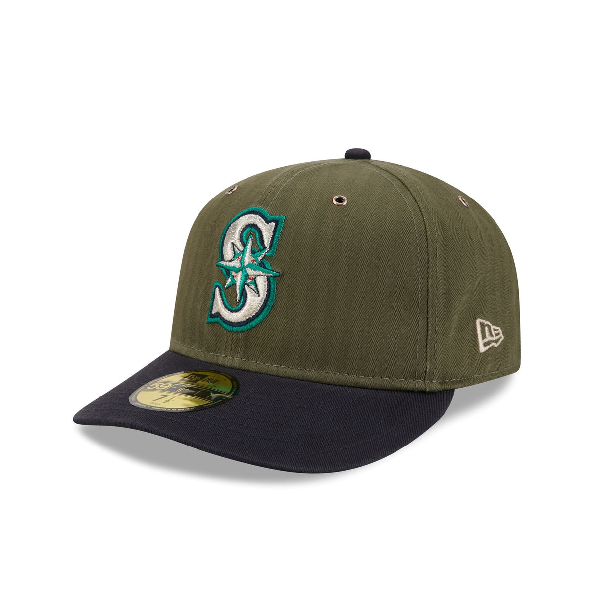 Seattle Mariners Three Looms American Herringbone 59FIFTY Fitted Hat