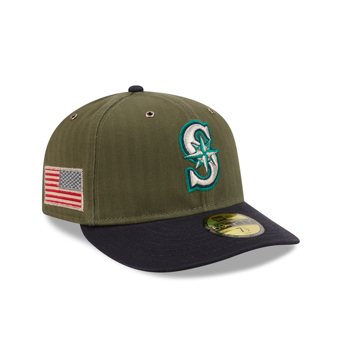 Seattle Mariners Three Looms American Herringbone 59FIFTY Fitted Hat