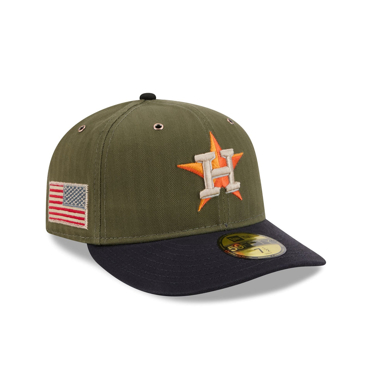 Houston Astros Three Looms American Herringbone 59FIFTY Fitted Hat