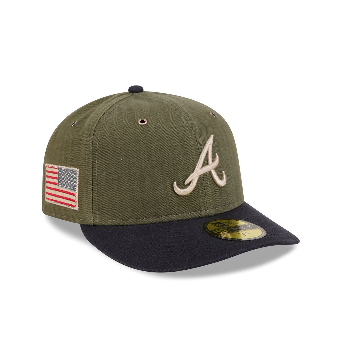 Atlanta Braves Three Looms American Herringbone 59FIFTY Fitted Hat