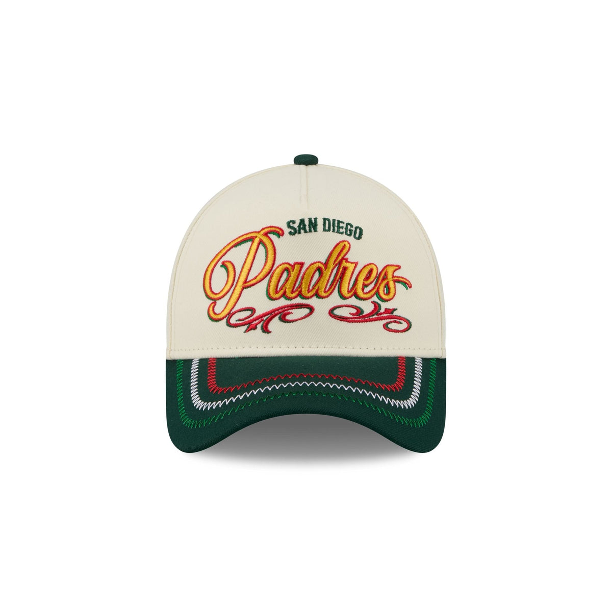 San Diego Padres Cinco de Mayo Chrome White 9FORTY A-Frame Snapback Hat