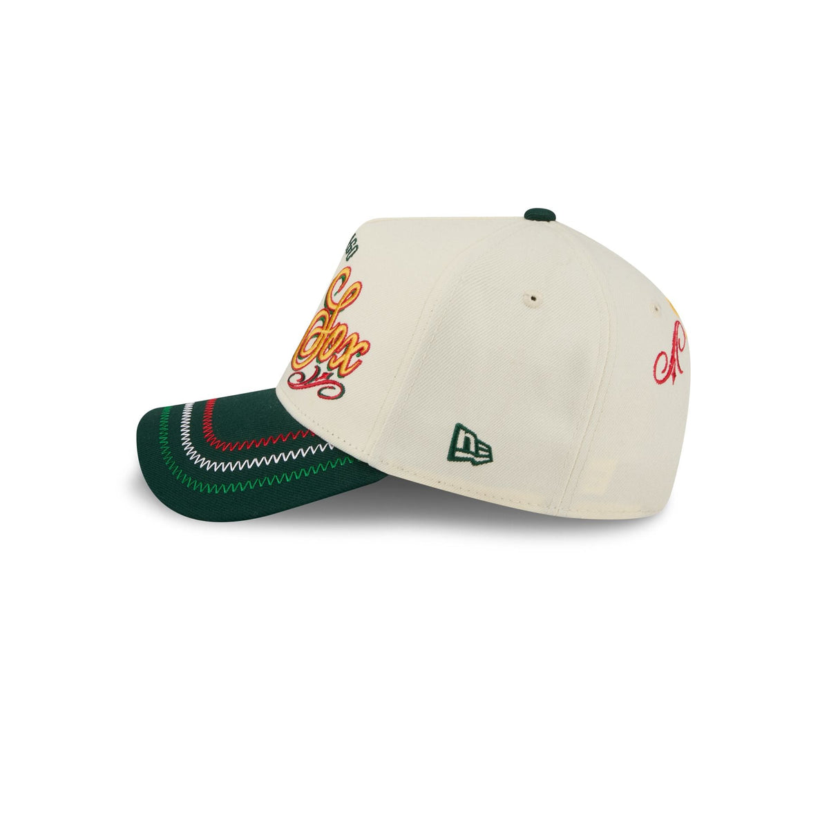 Chicago White Sox Cinco de Mayo Chrome White 9FORTY A-Frame Snapback Hat