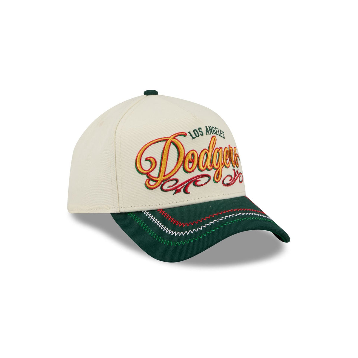Los Angeles Dodgers Cinco de Mayo Chrome White 9FORTY A-Frame Snapback Hat