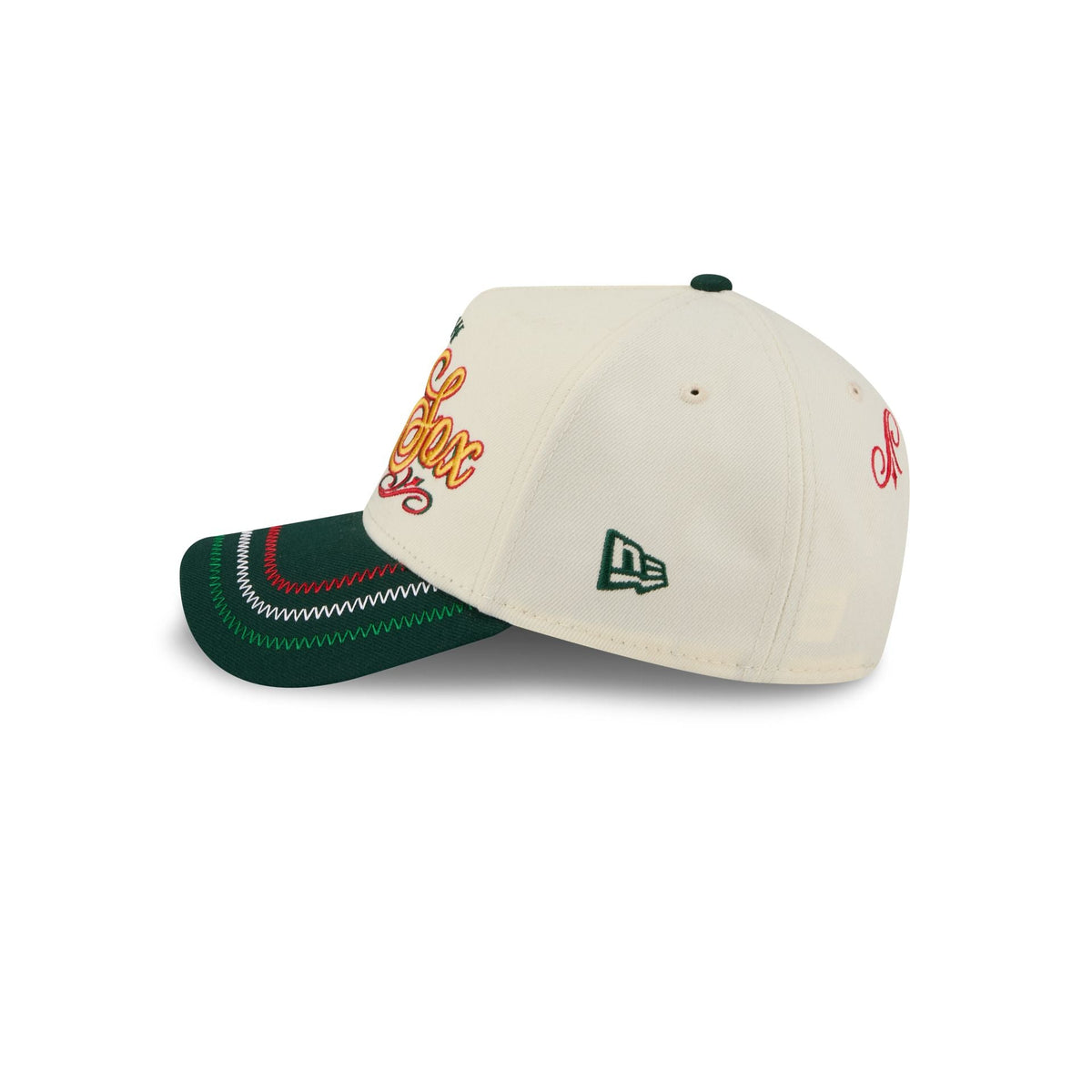Boston Red Sox Cinco de Mayo Chrome White 9FORTY A-Frame Snapback Hat
