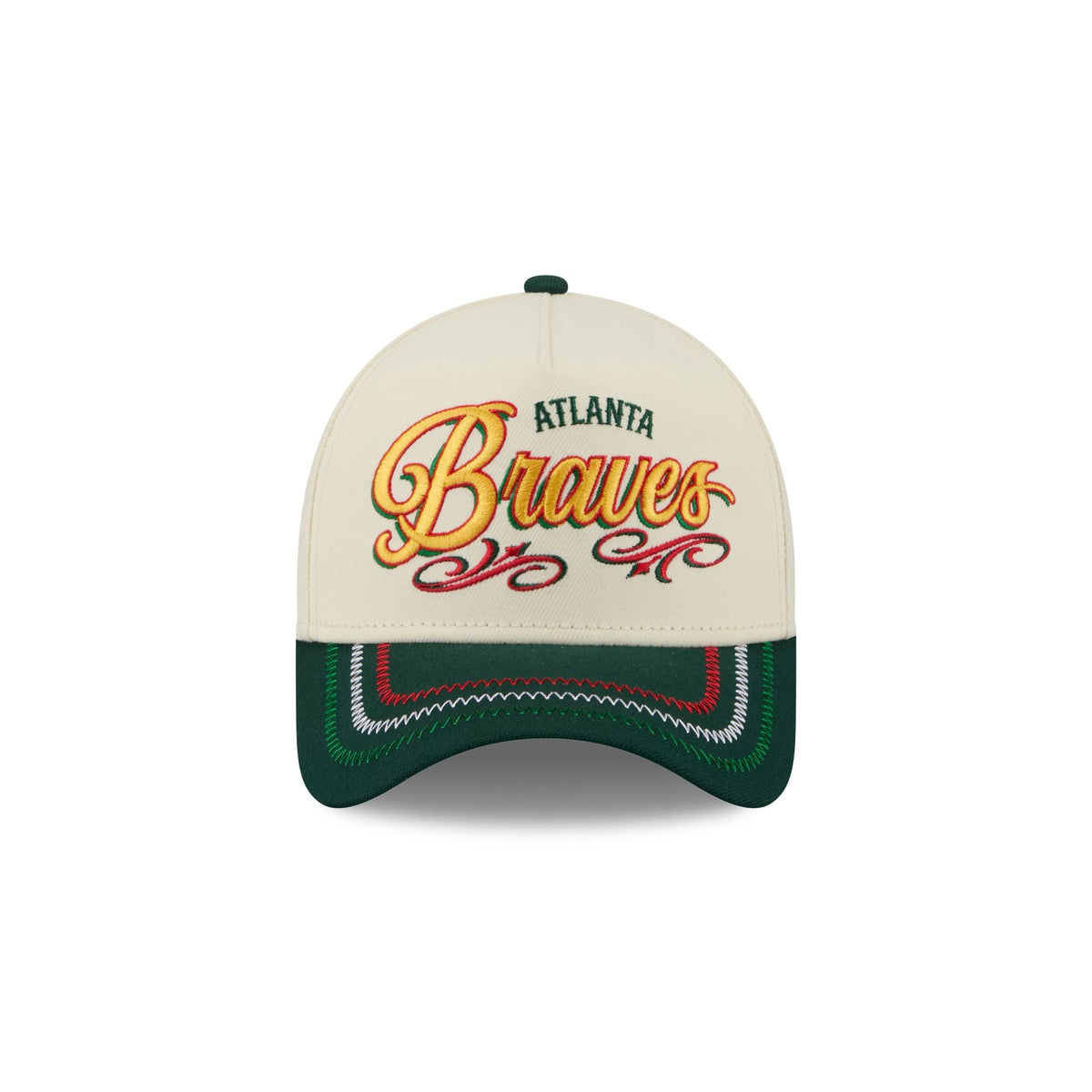 Atlanta Braves Cinco de Mayo Chrome White 9FORTY A-Frame Snapback Hat
