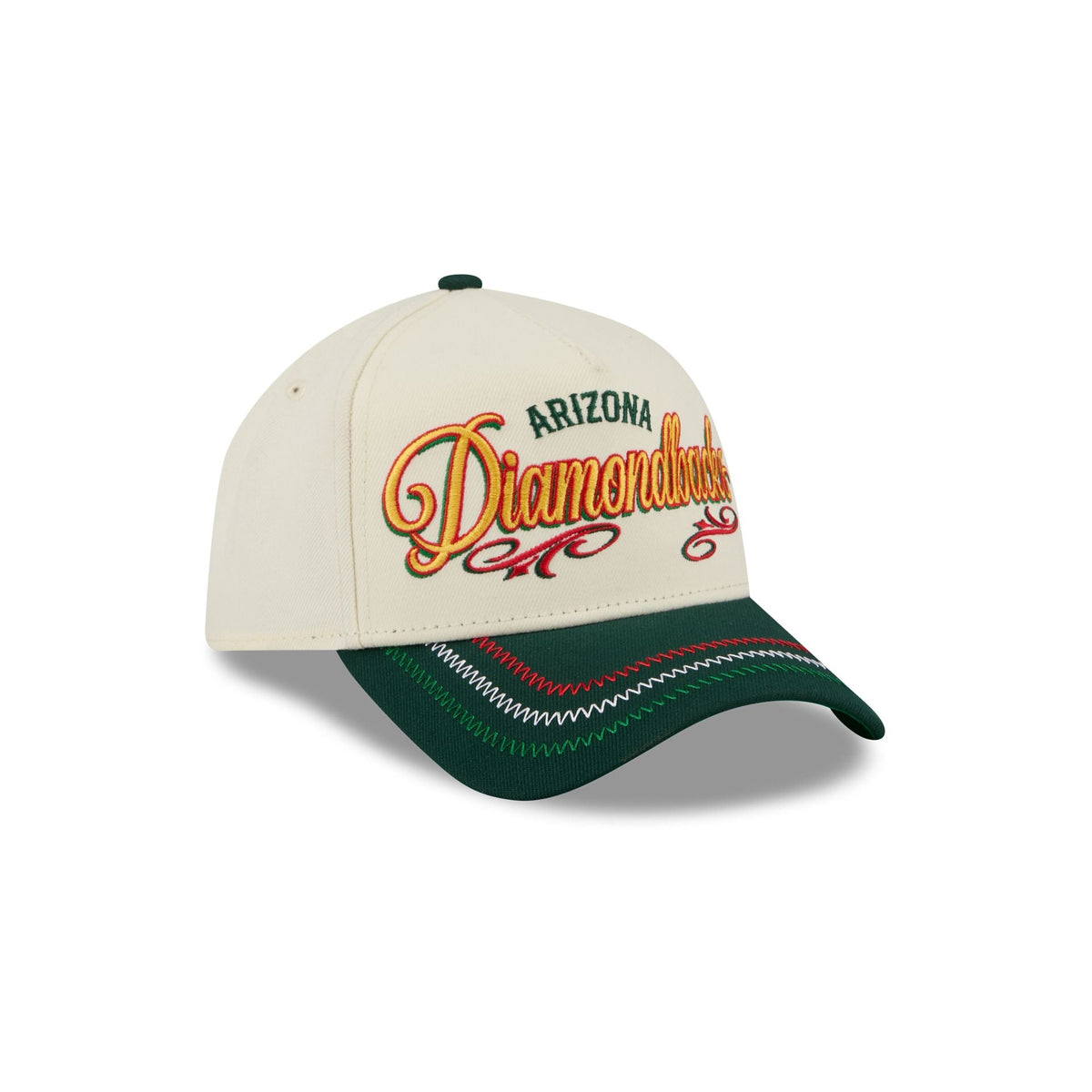 Arizona Diamondbacks Cinco de Mayo Chrome White 9FORTY A-Frame Snapback Hat