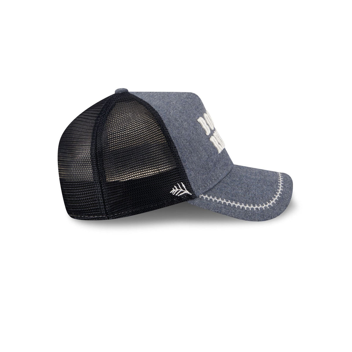 Boston Red Sox Navy Brushed Chambray 9FORTY A-Frame Trucker Hat