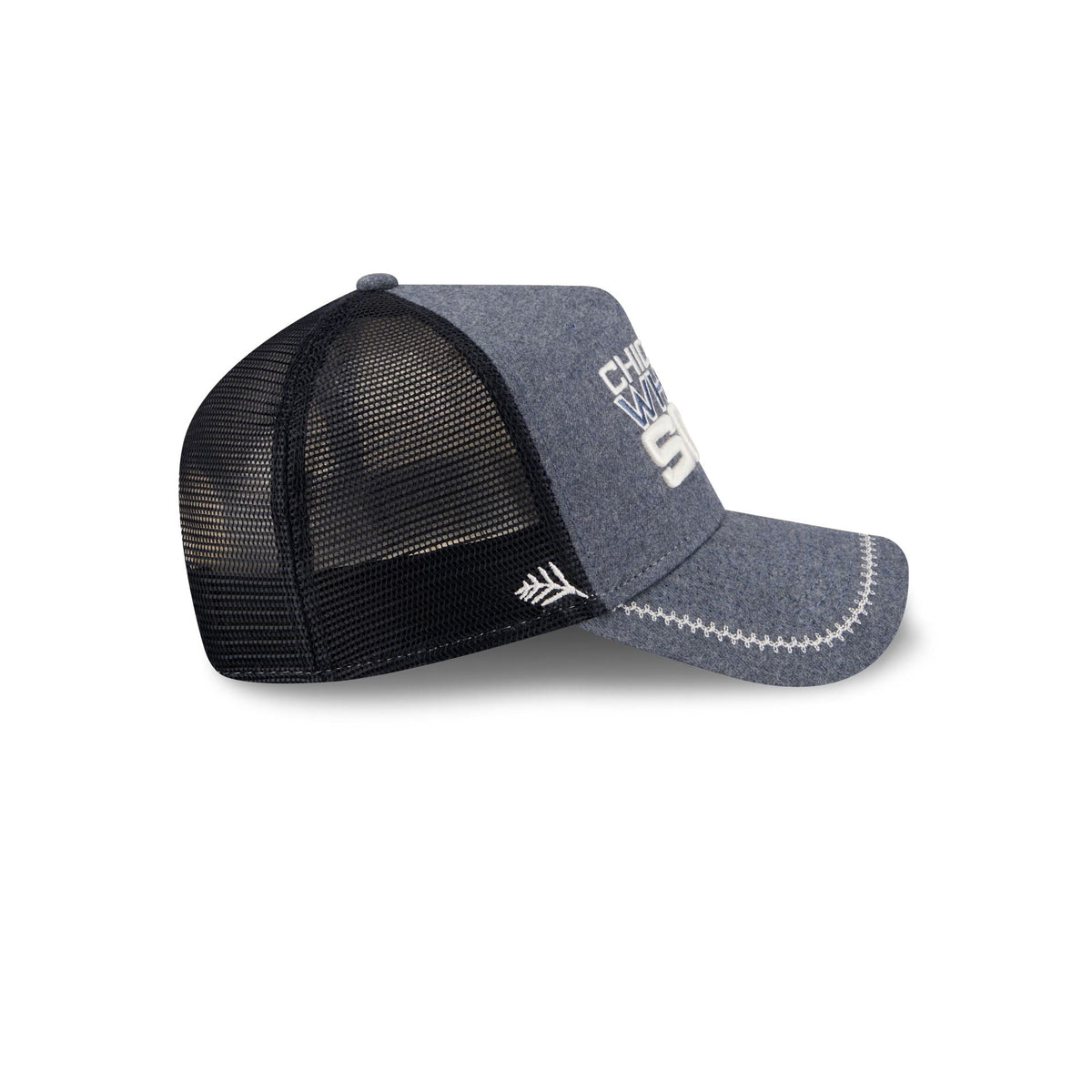 Chicago White Sox Navy Brushed Chambray 9FORTY A-Frame Trucker Hat