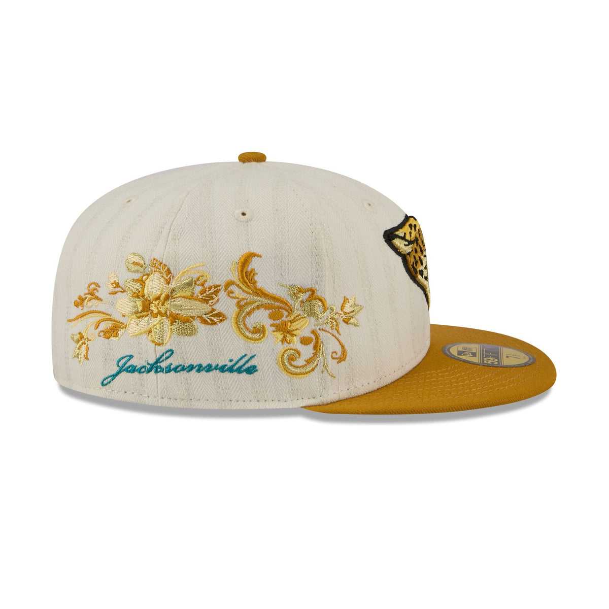 Jacksonville Jaguars Chrome Herringbone 59FIFTY Fitted Hat