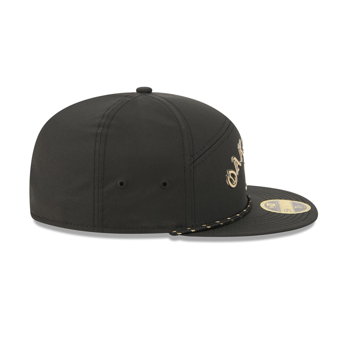 Athletics Gold Logo Rope Split Panel 59FIFTY Fitted Hat