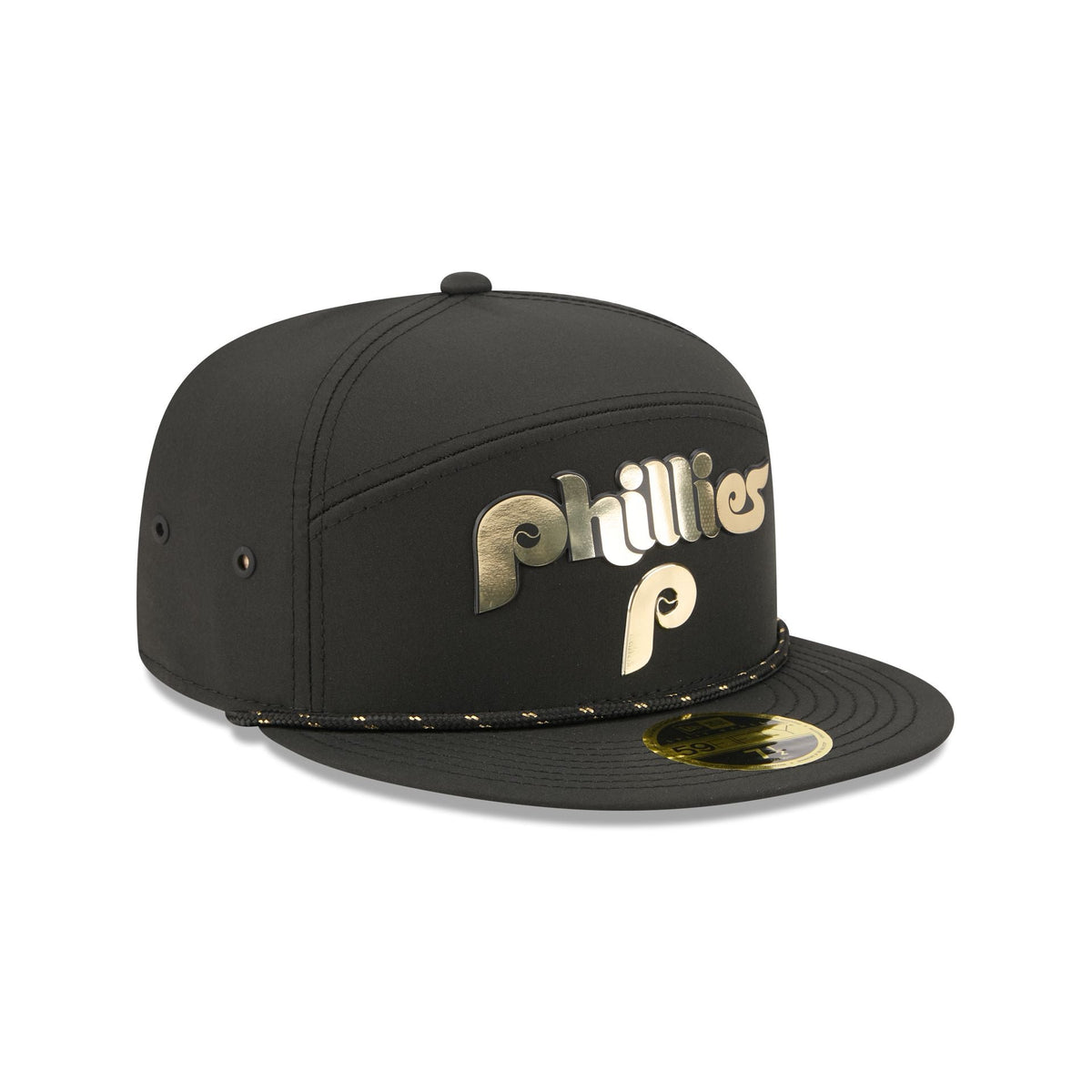 Philadelphia Phillies Gold Logo Rope Split Panel 59FIFTY Fitted Hat