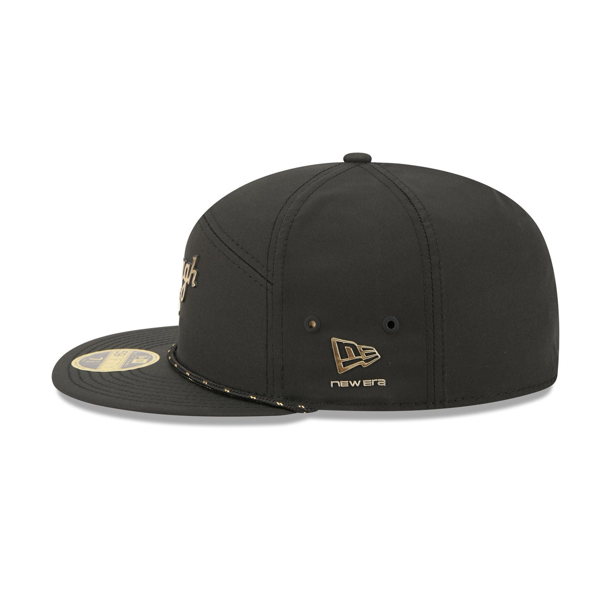 Pittsburgh Pirates Gold Logo Rope Split Panel 59FIFTY Fitted Hat