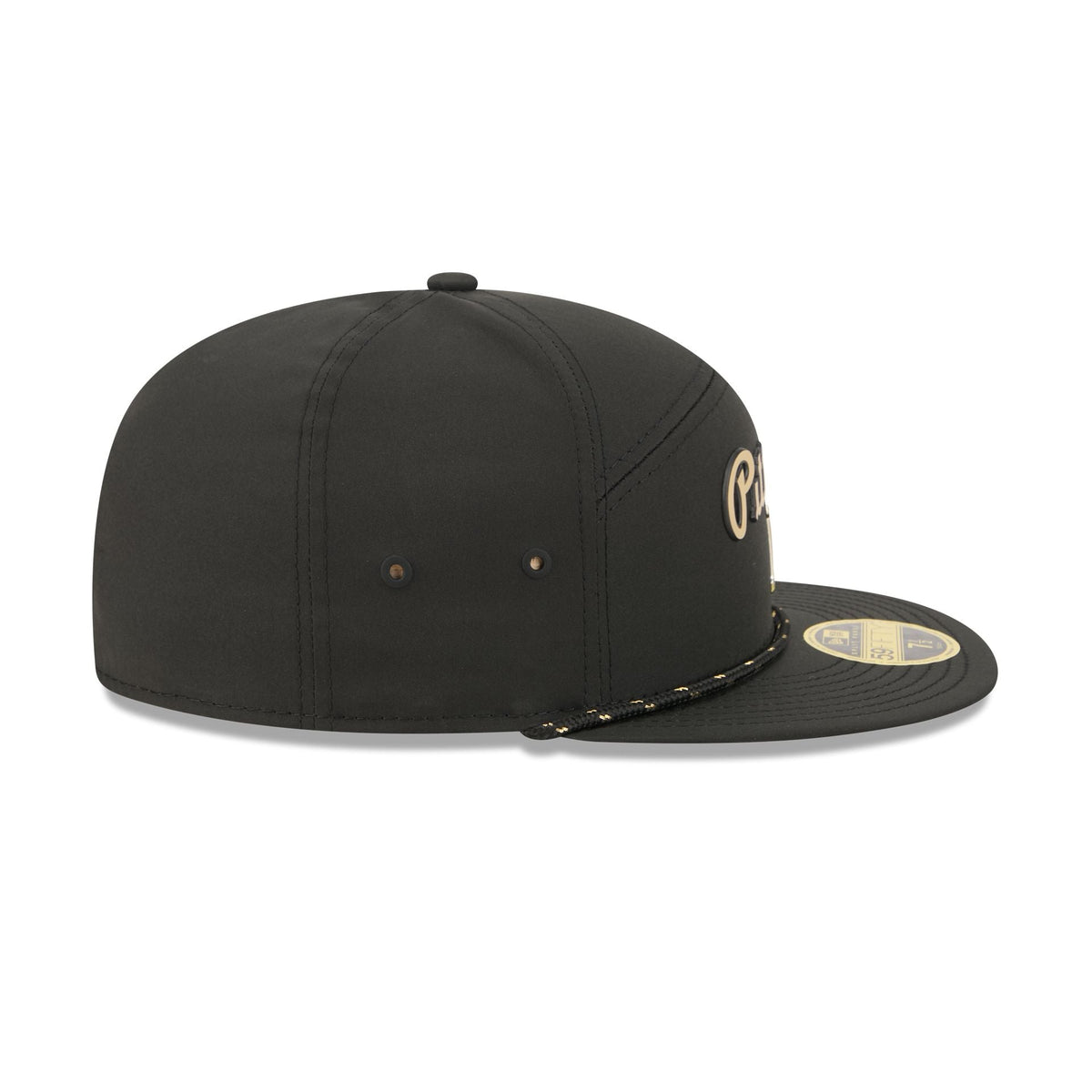 Pittsburgh Pirates Gold Logo Rope Split Panel 59FIFTY Fitted Hat