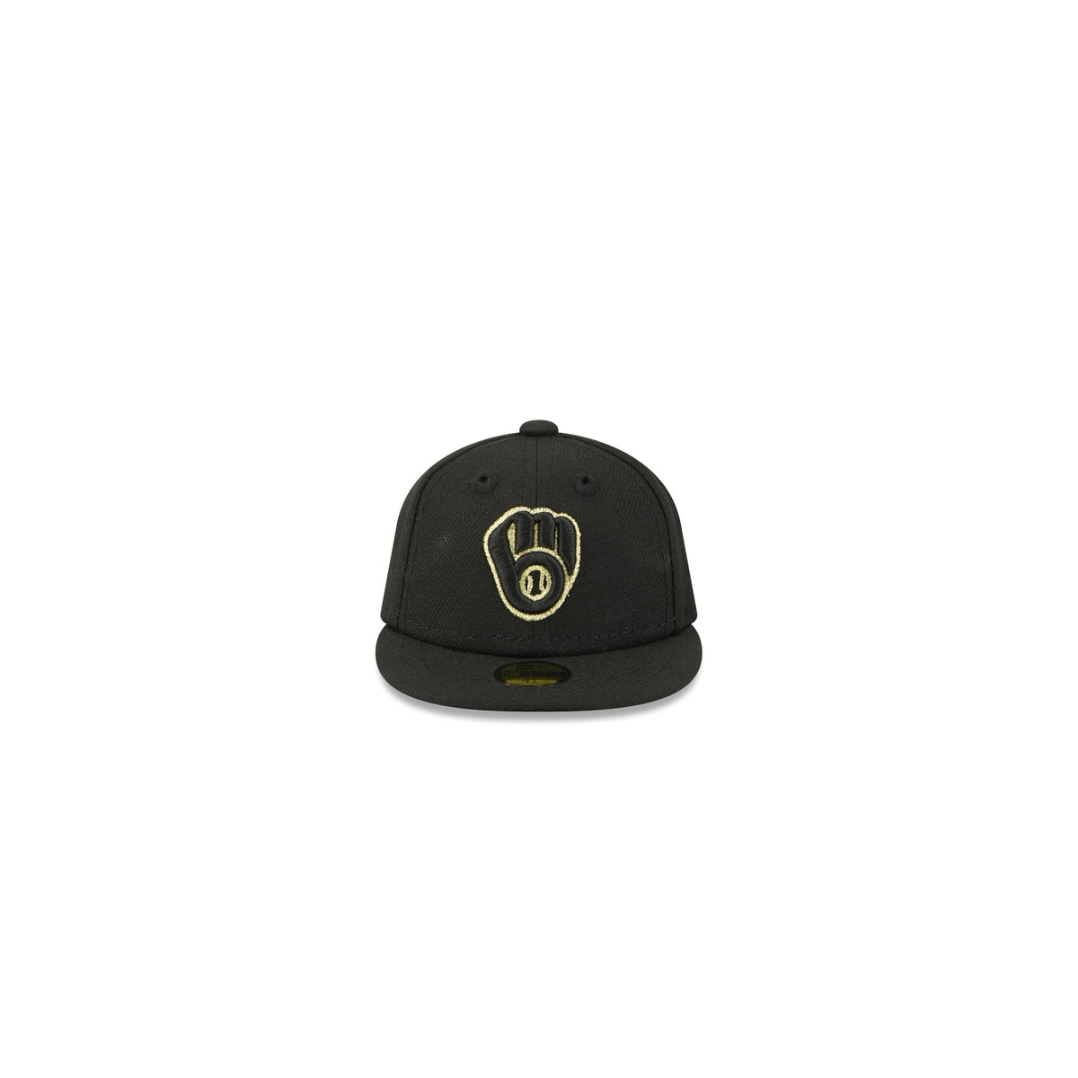 Milwaukee Brewers Gold Logo Mini 59FIFTY Fitted Hat