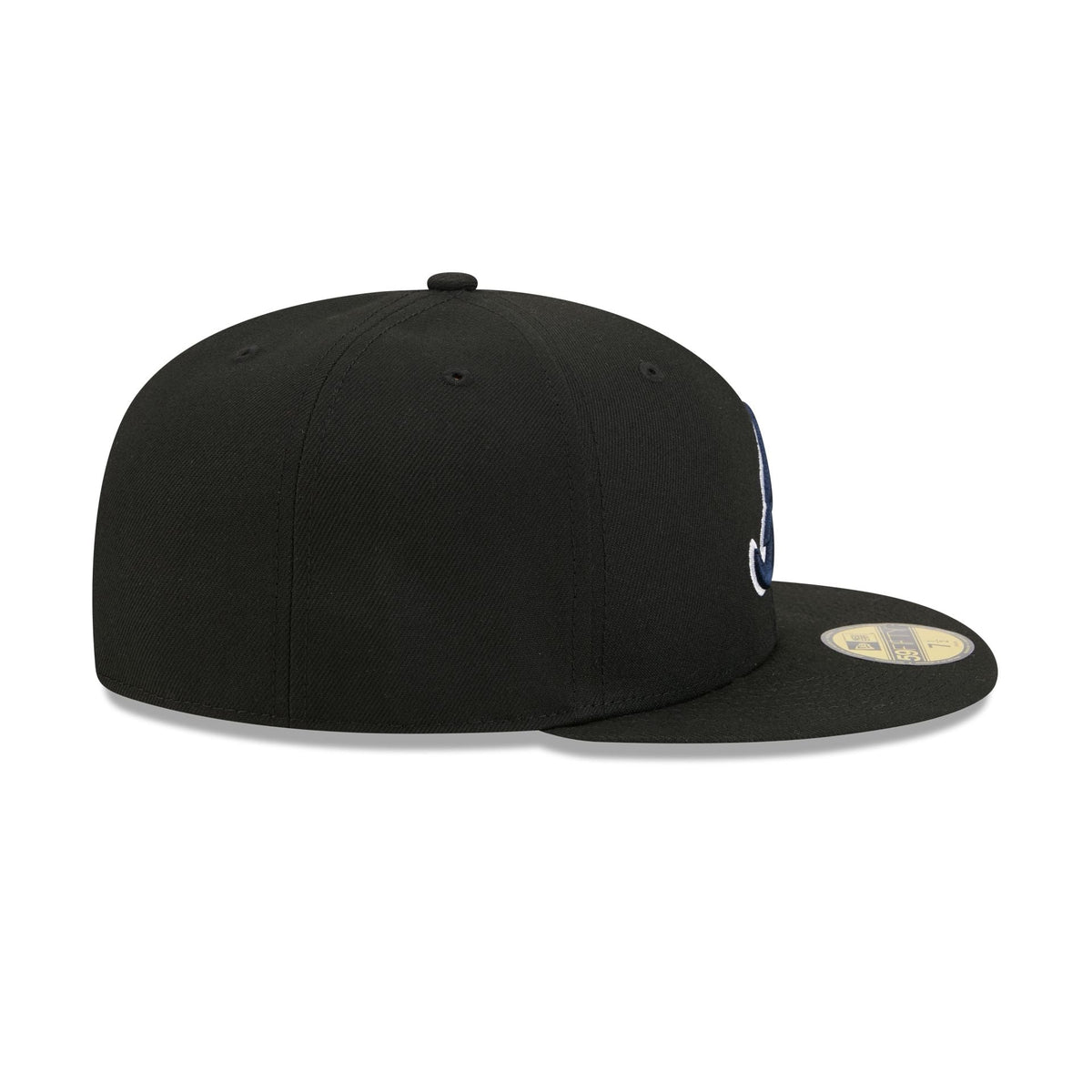 Atlanta Braves Black Basic 59FIFTY Fitted Hat
