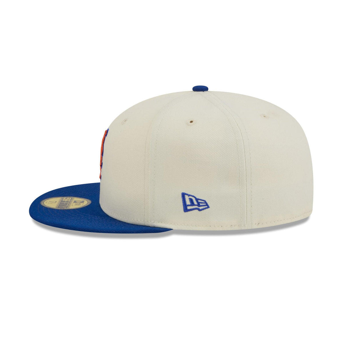 New York Mets Chrome White Basic 59FIFTY Fitted Hat