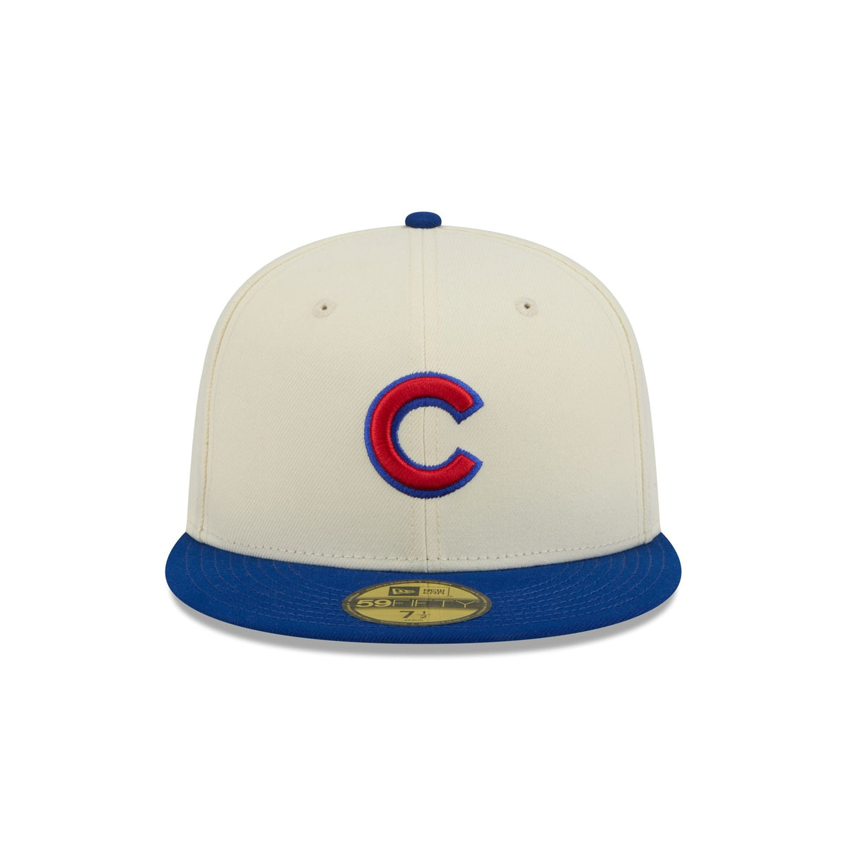 Chicago Cubs Chrome White Basic 59FIFTY Fitted Hat