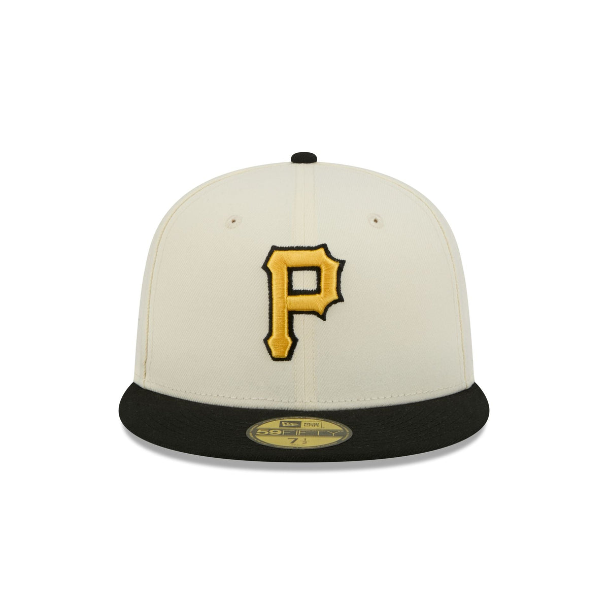 Pittsburgh Pirates Chrome White Basic 59FIFTY Fitted Hat