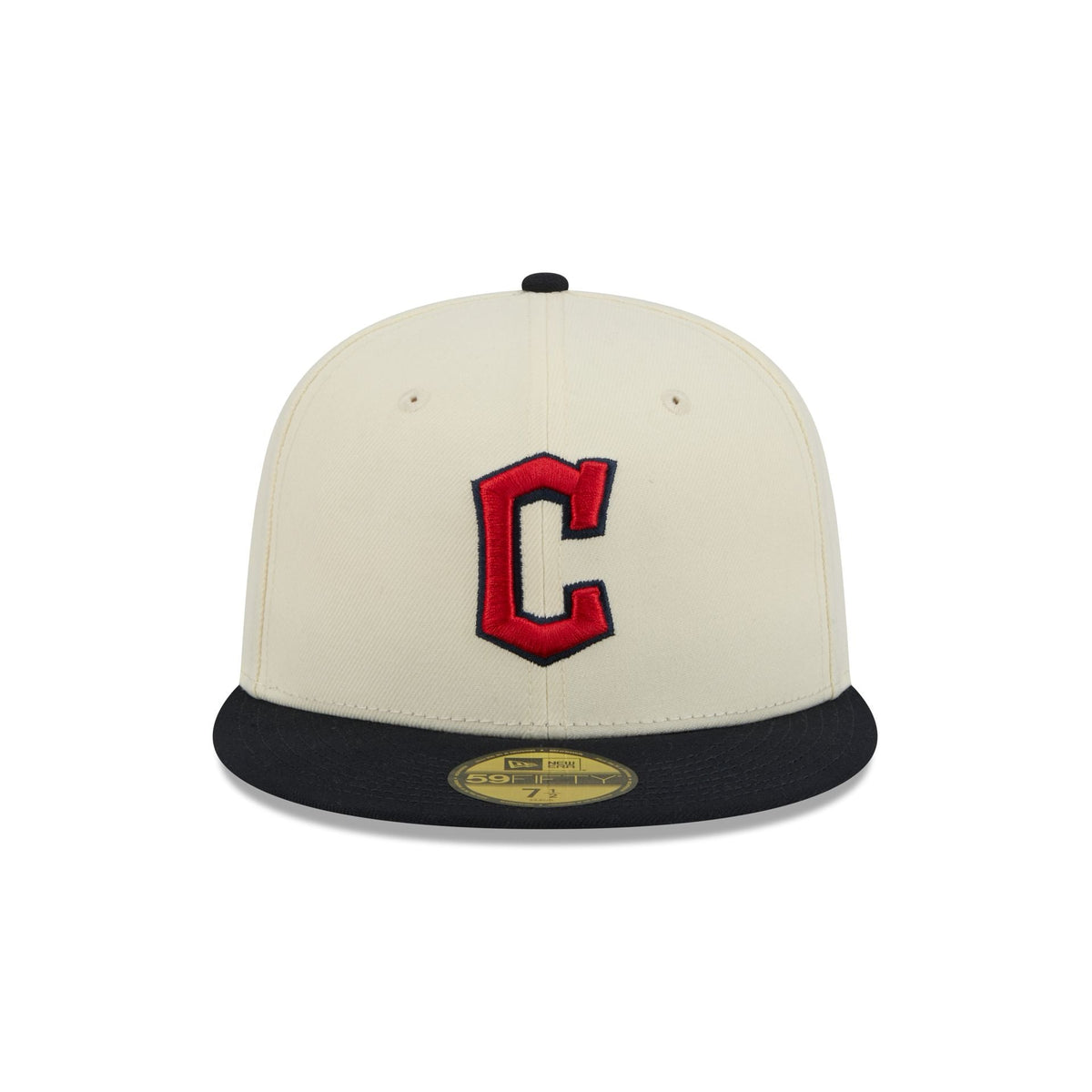 Cleveland Guardians Chrome White Basic 59FIFTY Fitted Hat