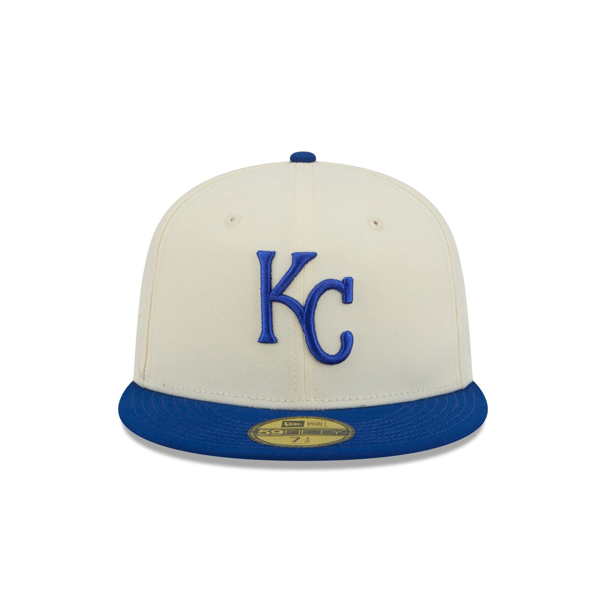 Kansas City Royals Chrome White Basic 59FIFTY Fitted Hat