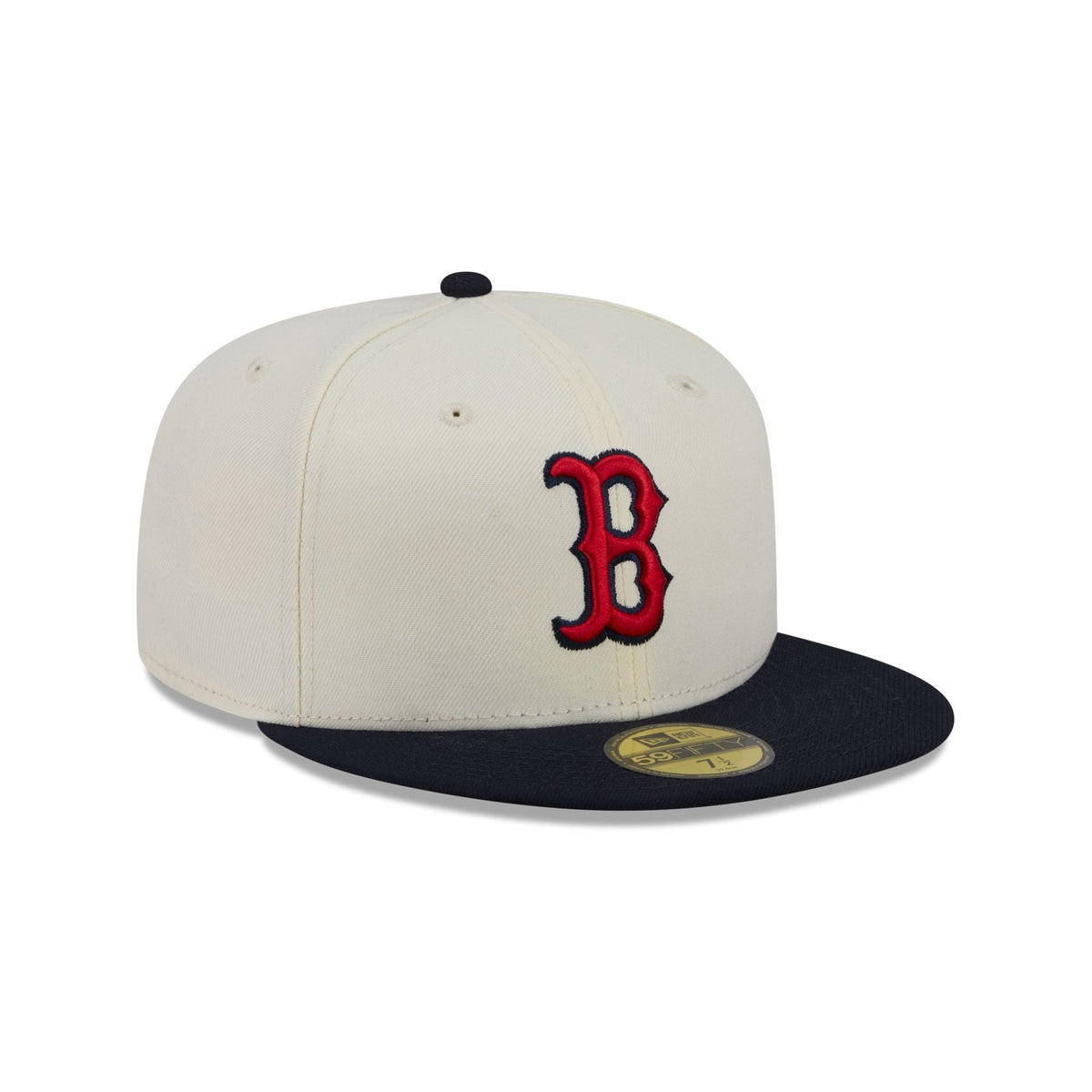Boston Red Sox Chrome White Basic 59FIFTY Fitted Hat