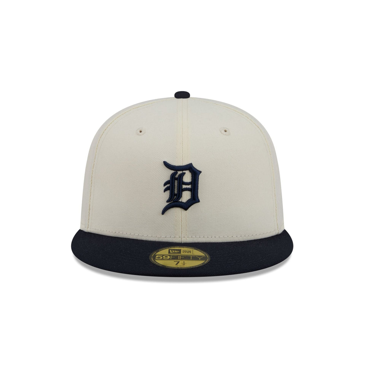 Detroit Tigers Chrome White Basic 59FIFTY Fitted Hat