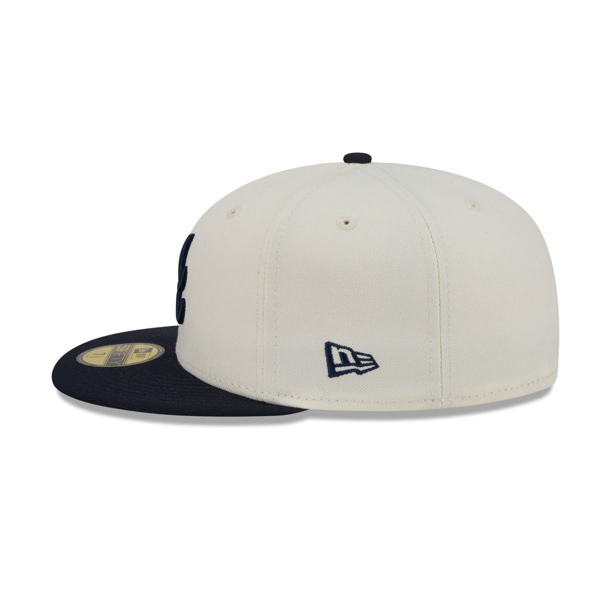 Atlanta Braves Chrome White Basic 59FIFTY Fitted Hat