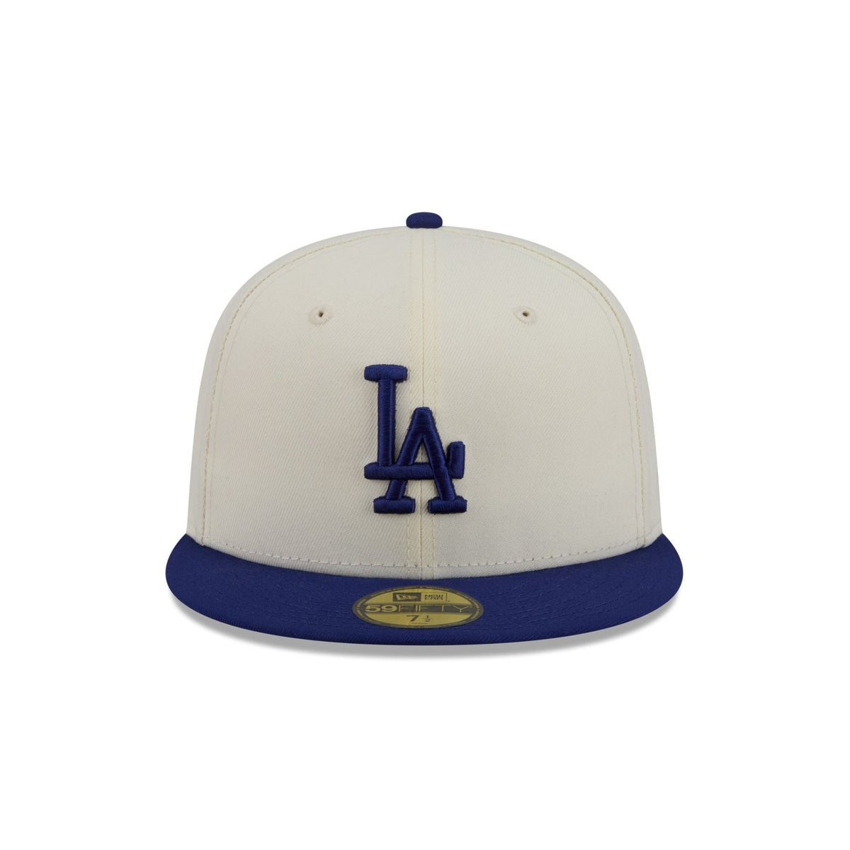 Los Angeles Dodgers Chrome White Basic 59FIFTY Fitted Hat