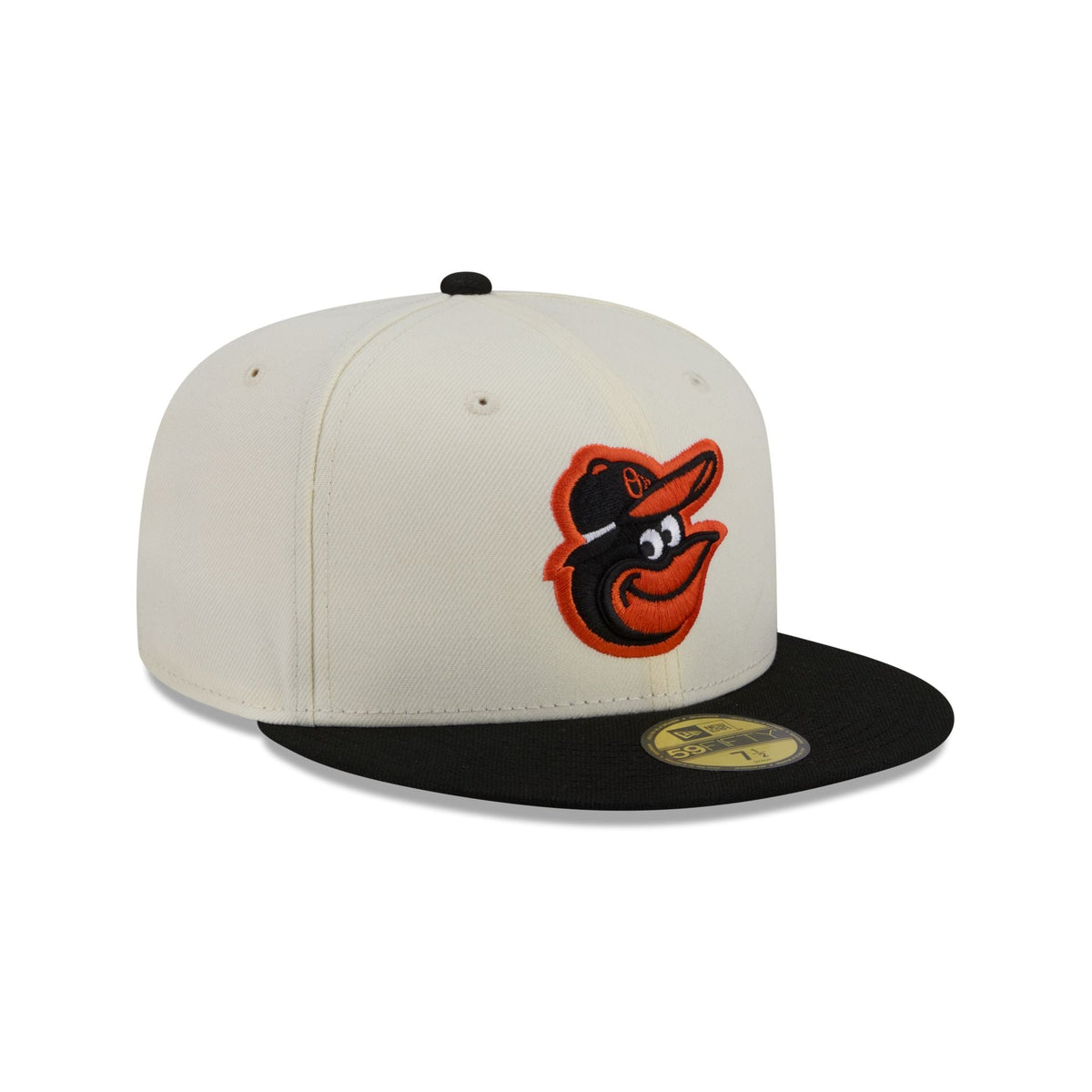 Baltimore Orioles Chrome White Basic 59FIFTY Fitted Hat