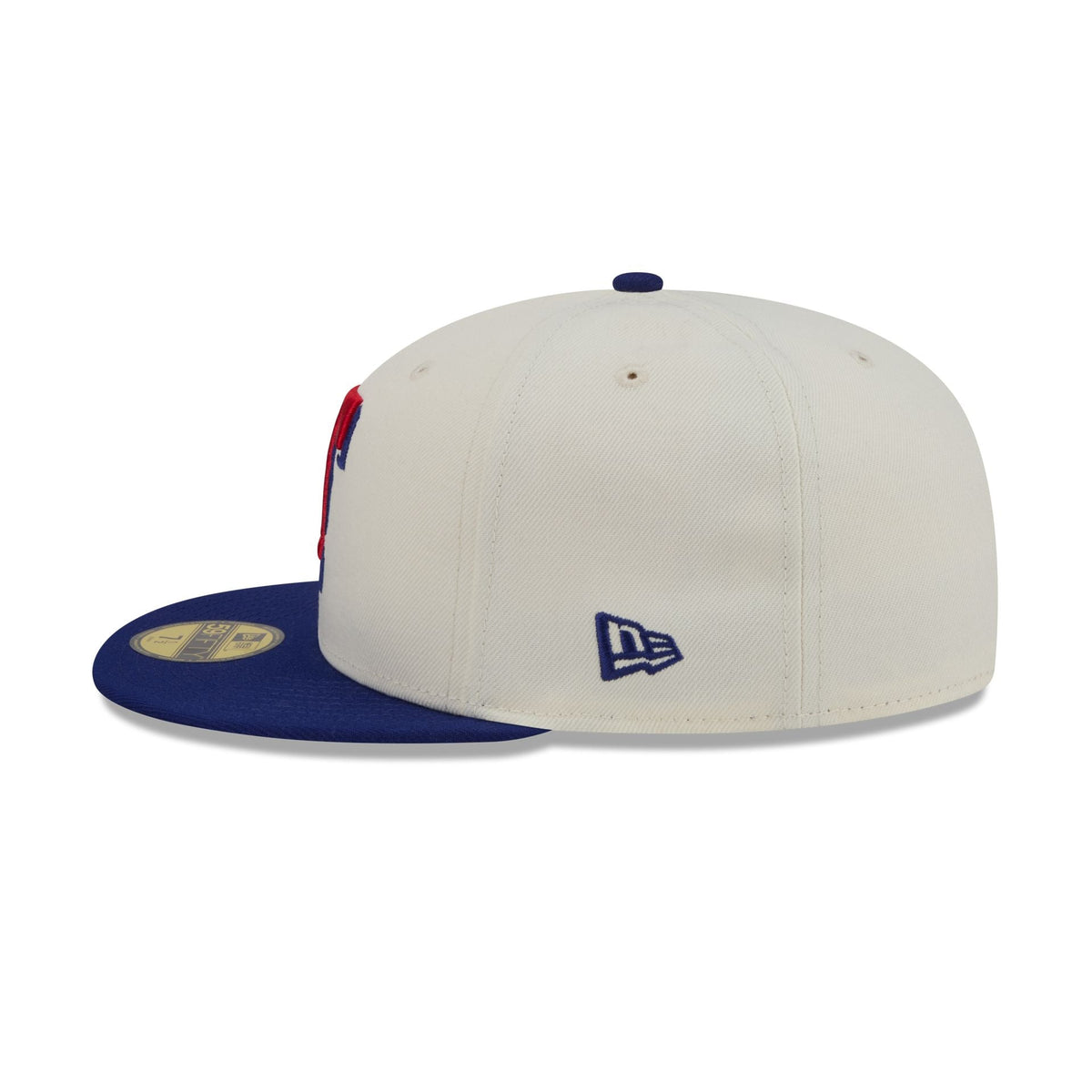 Texas Rangers Chrome White Basic 59FIFTY Fitted Hat