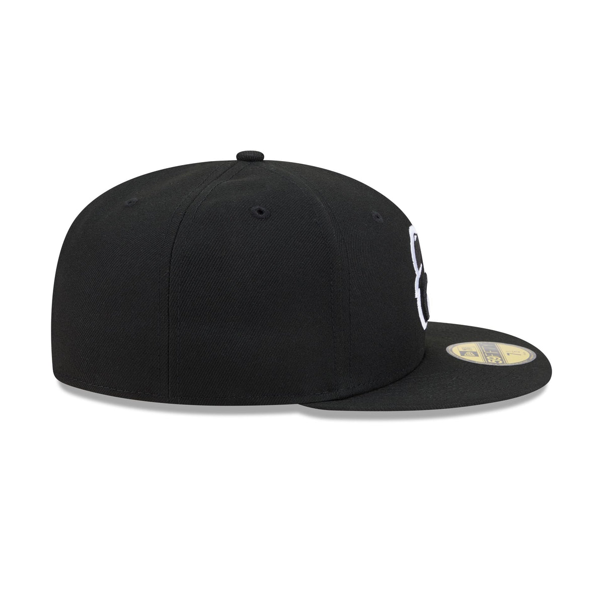 Baltimore Orioles Black and White Basic 59FIFTY Fitted Hat