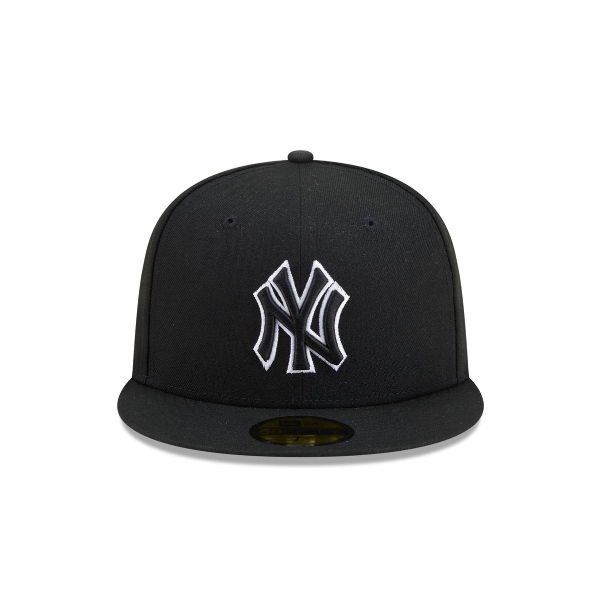 New York Yankees Black and White Basic 59FIFTY Fitted Hat