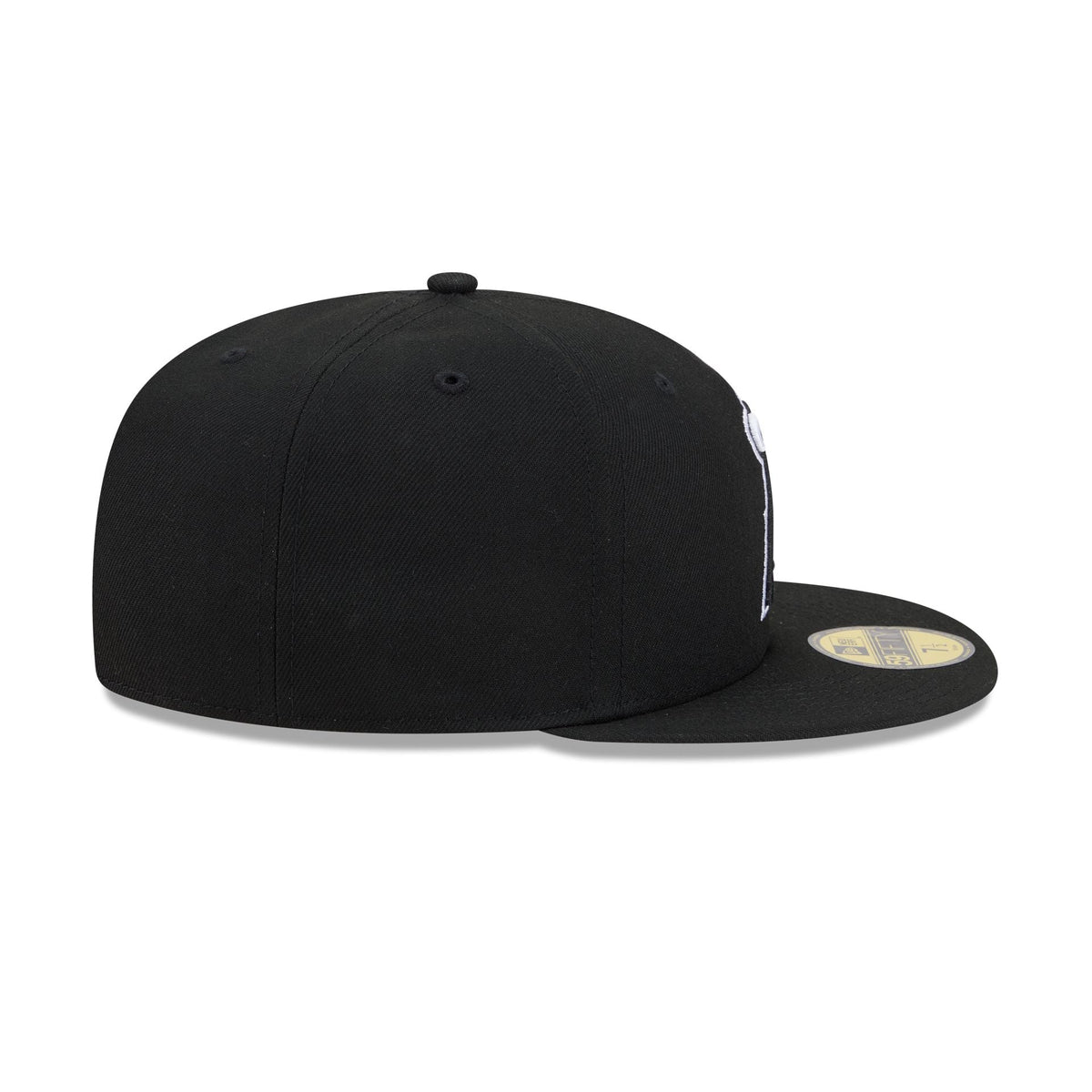 Los Angeles Angels Black and White Basic 59FIFTY Fitted Hat
