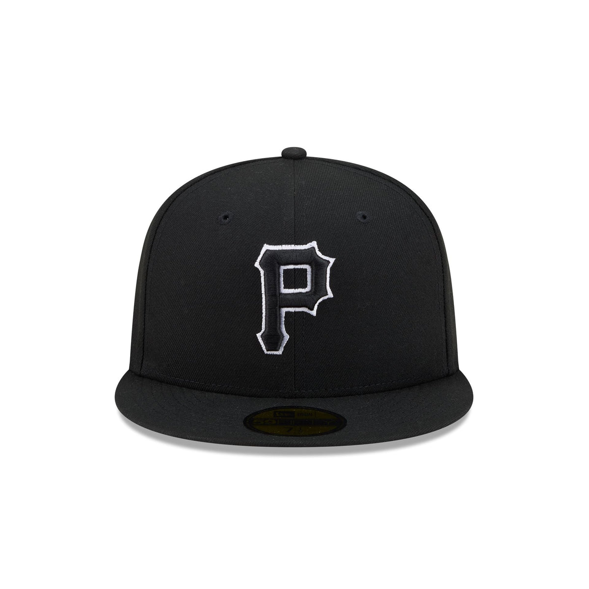 Pittsburgh Pirates Black and White Basic 59FIFTY Fitted Hat